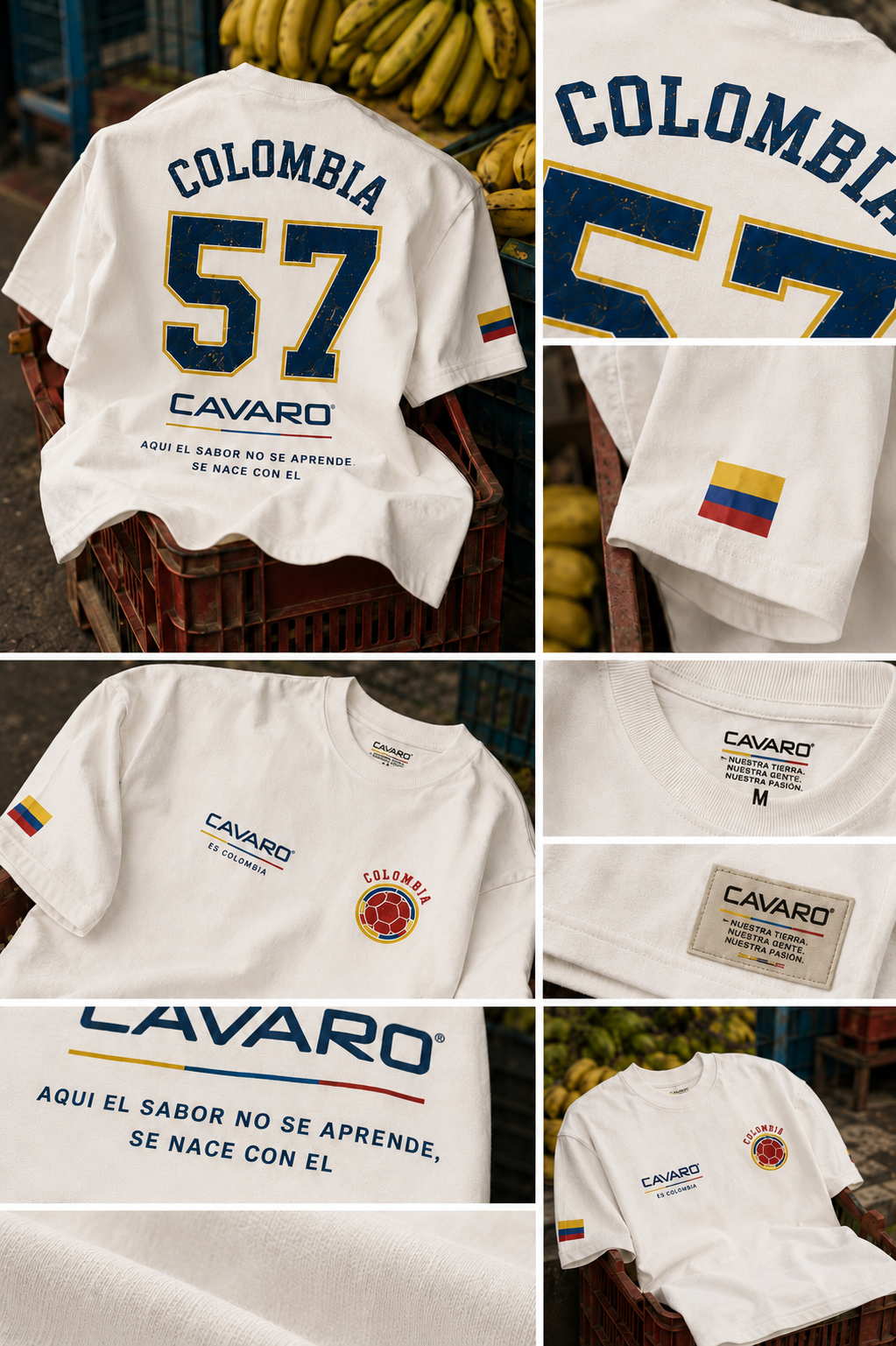 Camiseta Oversize Colombia Cavaro