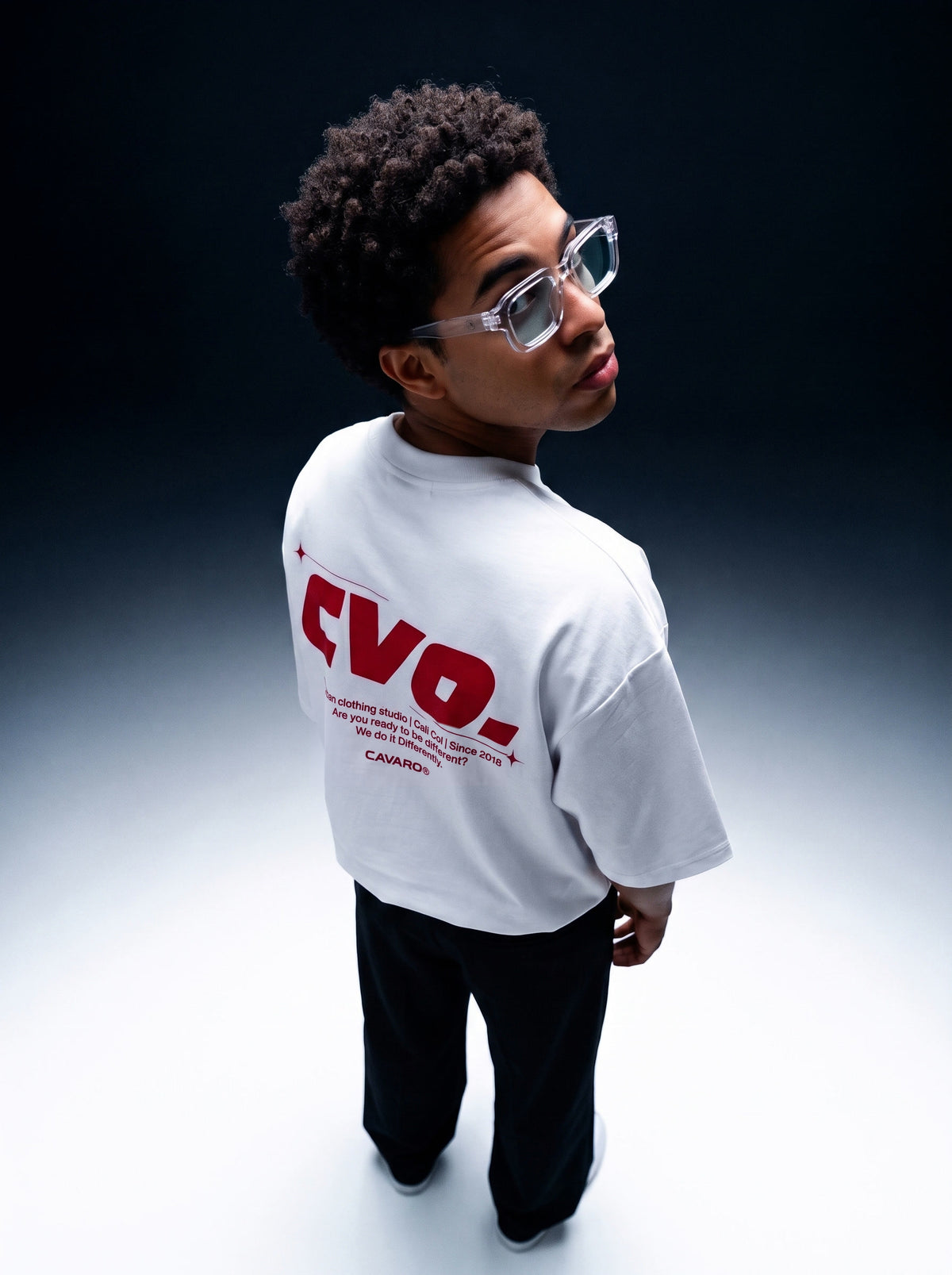 Camiseta CVO Club Boxy blanca