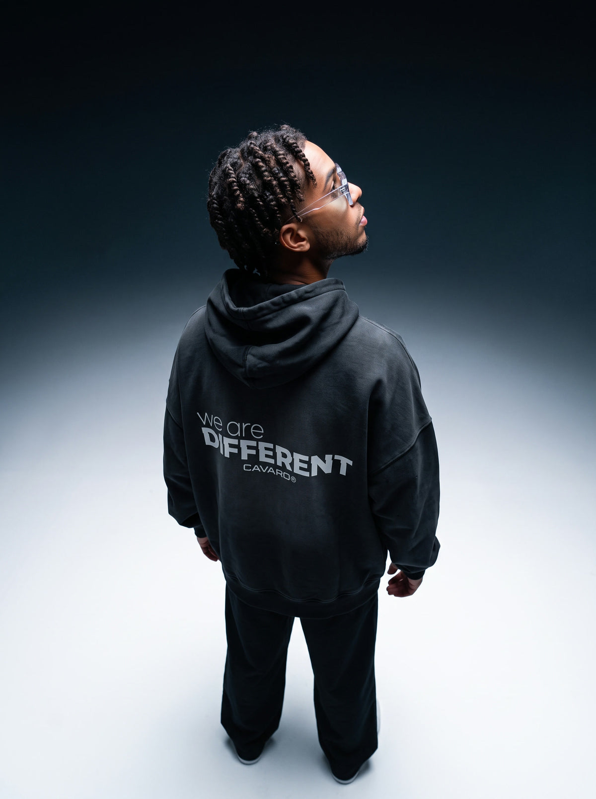 Hoodie Royal Black we are DIFFERENT
