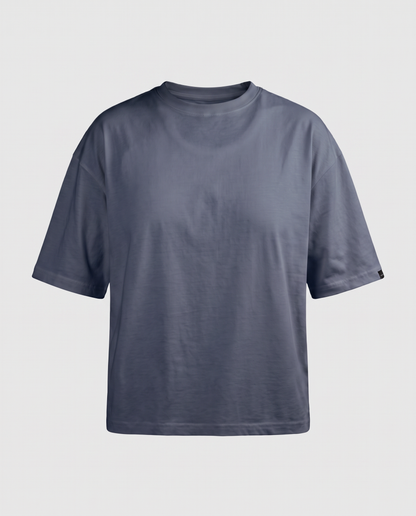 Camiseta Básica Oversize Light - color Gris oscuro